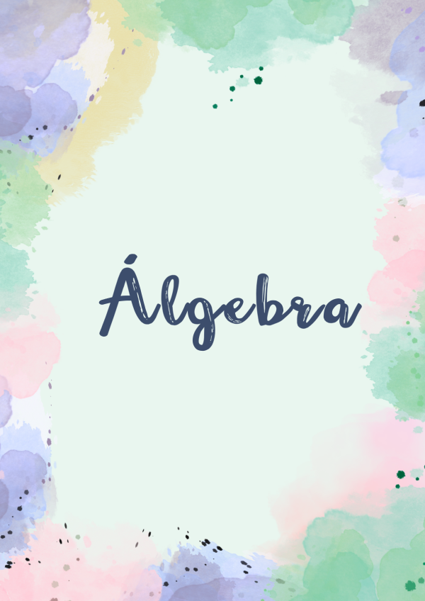 portadas de algebra