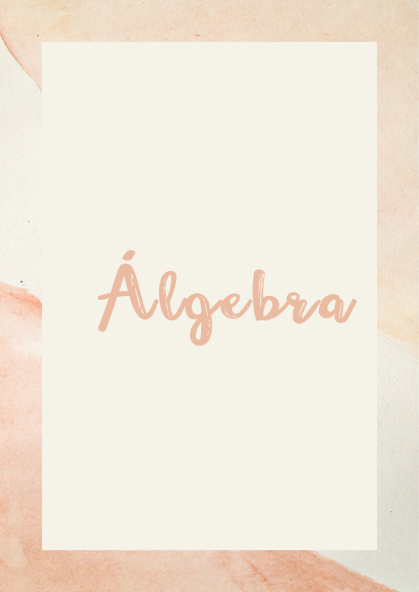 portadas de algebra
