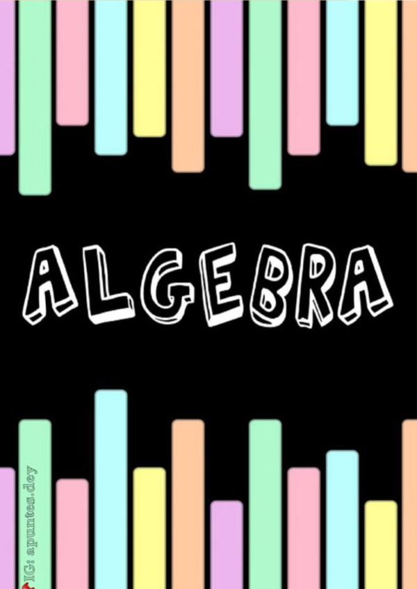 portadas de algebra