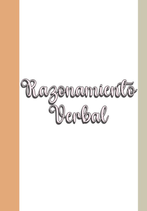 Portadas de Razonamiento Verbal