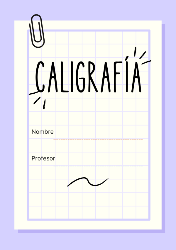 Portadas de Caligrafía