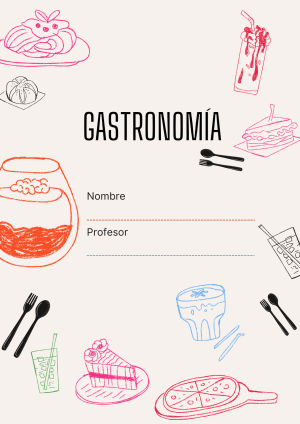Portadas de Gastronomía