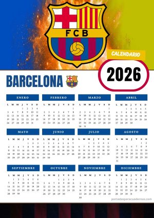 Calendario 2026 del FC Barcelona