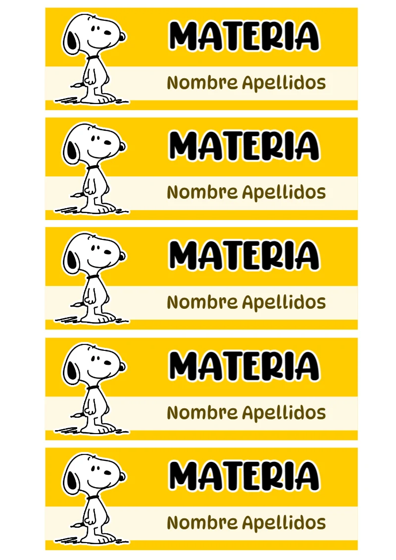 Etiquetas personalizadas de D7 para imprimir en A4 - disponible para descarga gratuita