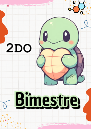 Portada de 2do segundo bimestre para cuaderno colorida y creativa - estilo único para estudiantes