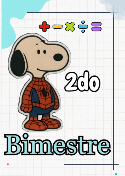 Portada de 2do segundo bimestre Editable para Imprimir Gratis