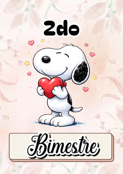 Portada de 2do segundo bimestre Editable para Imprimir Gratis