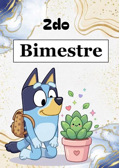 Portada de 2do segundo bimestre Editable para Imprimir Gratis