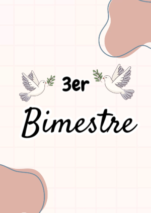 Portada de 2DO segundo bimestre para cuaderno con estilo infantil - disponible para descarga gratuita