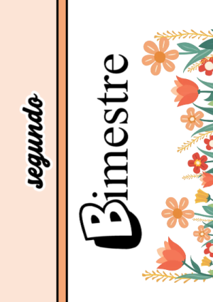 Portada de 2DO SEGUNDO BIMESTRE para cuaderno bonita para imprimir - para personalizar tus materias