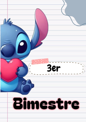 Portada de 2DO SEGUNDO BIMESTRE para cuaderno decorativa y bonita - para todas las edades y grados