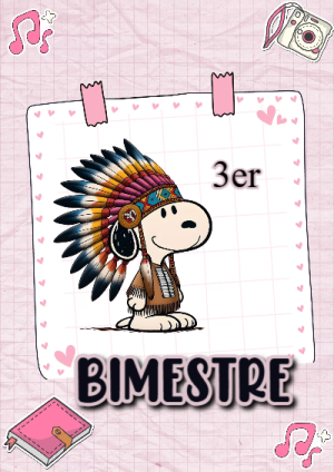 Portada de 2DO segundo bimestre para cuaderno escolar creativa - ideal para el nuevo año escolar