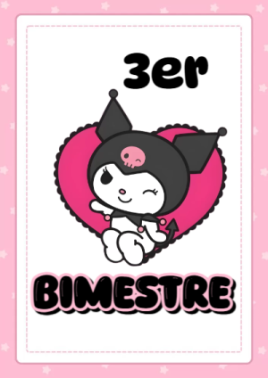 Portada de 2DO SEGUNDO BIMESTRE para cuaderno con diseño bonito - con colores vivos y llamativos