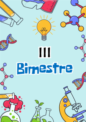 Portada de 3er segundo bimestre para cuaderno escolar para imprimir gratis - para todas las edades y grados