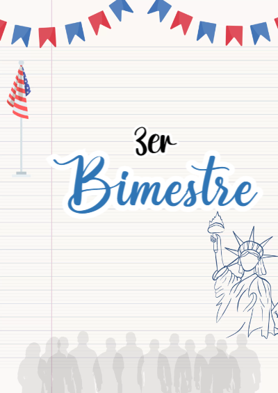Portada de 3er segundo bimestre Editable para Imprimir Gratis