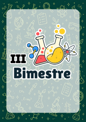Portada de 3er segundo bimestre quimica para cuaderno en tamaño A4 - ideal para el nuevo año escolar