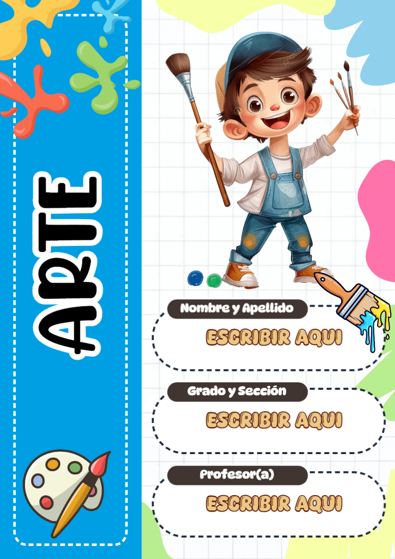 Portada de ARTE Editable para Imprimir Gratis