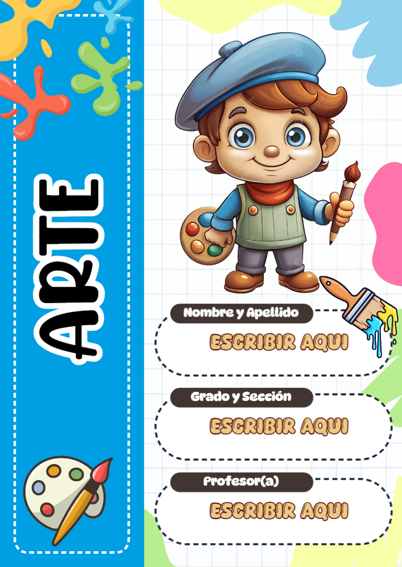 Portada de ARTE Editable para Imprimir Gratis
