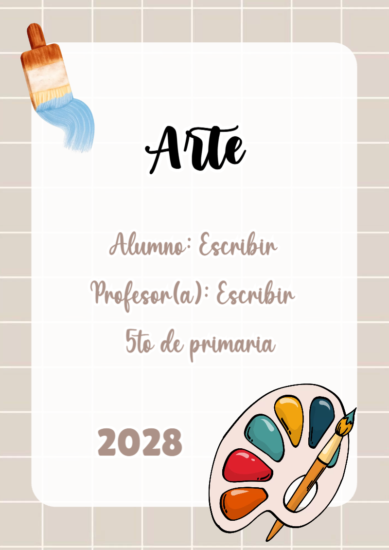 Portada de Arte Editable para Imprimir Gratis