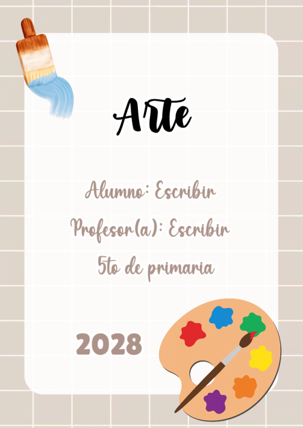Portada de Arte para cuaderno para estudiantes - disponible para descarga gratuita