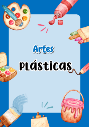 Portada de Arte Plasticas - Arte Plasticas para cuaderno lista para imprimir en A4 - tendencia educativa 2026