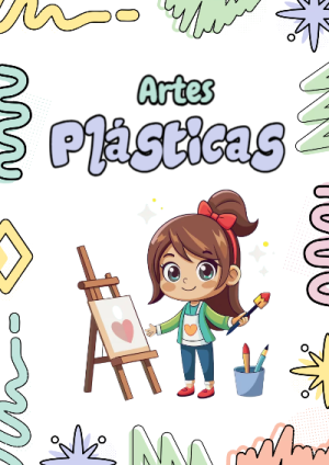 Portada de Arte Plasticas - Artes Plasticas para cuaderno con diseño escolar - perfecto para organizar tus apuntes