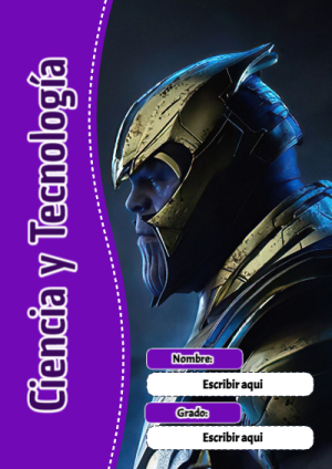 Portada de Avengers de Ciencia y Tecnología para cuaderno para niños de primaria - ideal para el nuevo año escolar