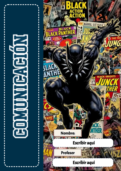 Portada de Avengers de Comunicación Editable para Imprimir Gratis