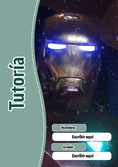 Portada de Avengers de Tutoría Editable para Imprimir Gratis