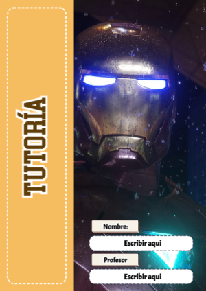 Portada de Avengers de Tutoría para cuaderno decorativa y bonita - perfecto para organizar tus apuntes