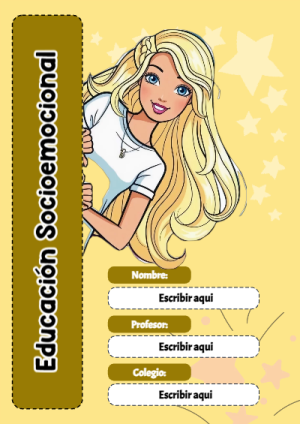 Portada de Barbie de Barbie de Educación Socioemocional para cuaderno ideal para niños - tendencia educativa 2026