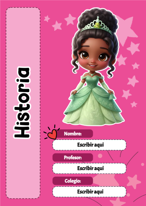 Portada de bases de Historia para cuaderno bonita para imprimir - formato digital listo para usar