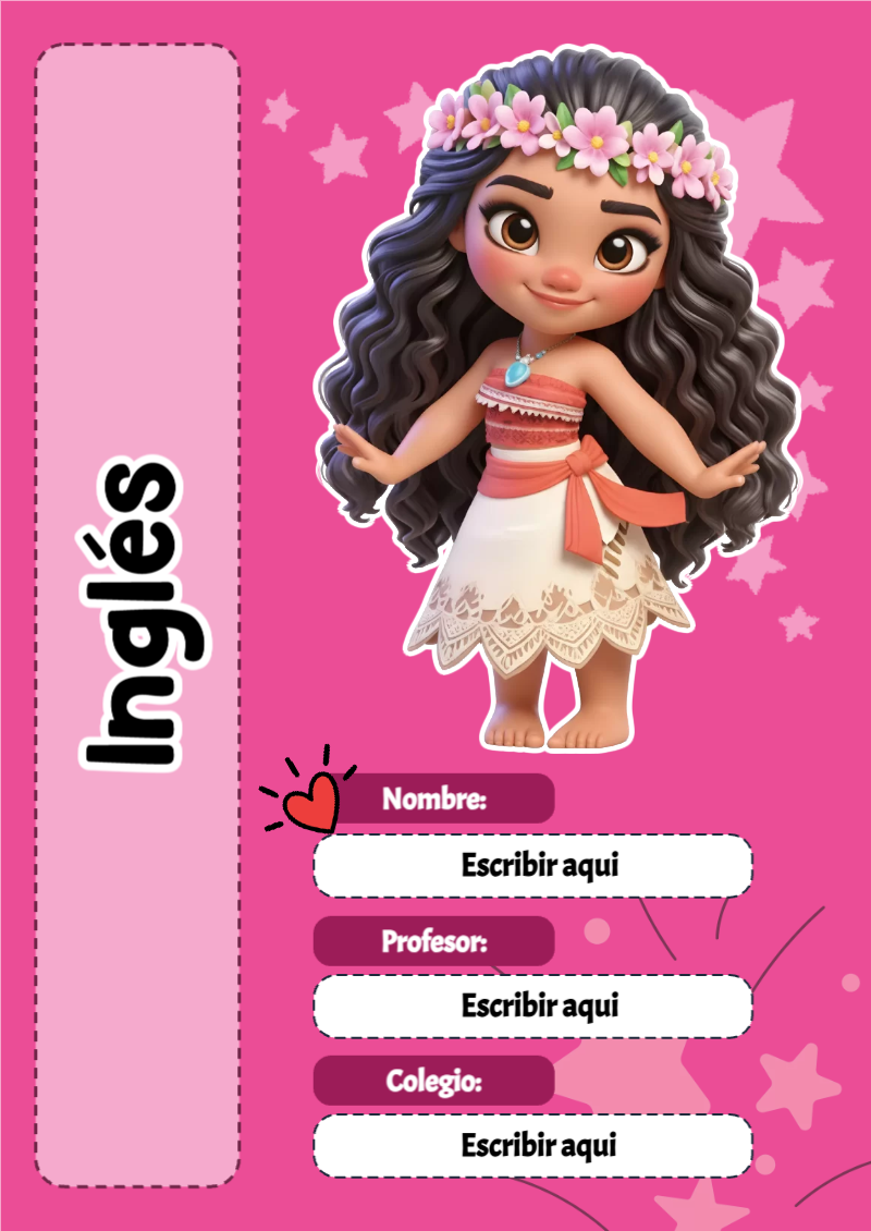 Portada de bases de Inglés Editable para Imprimir Gratis