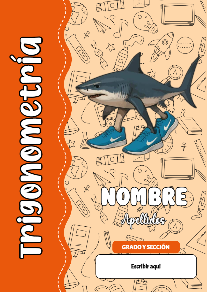 Portada de Brainrot de Trigonometría Editable para Imprimir Gratis