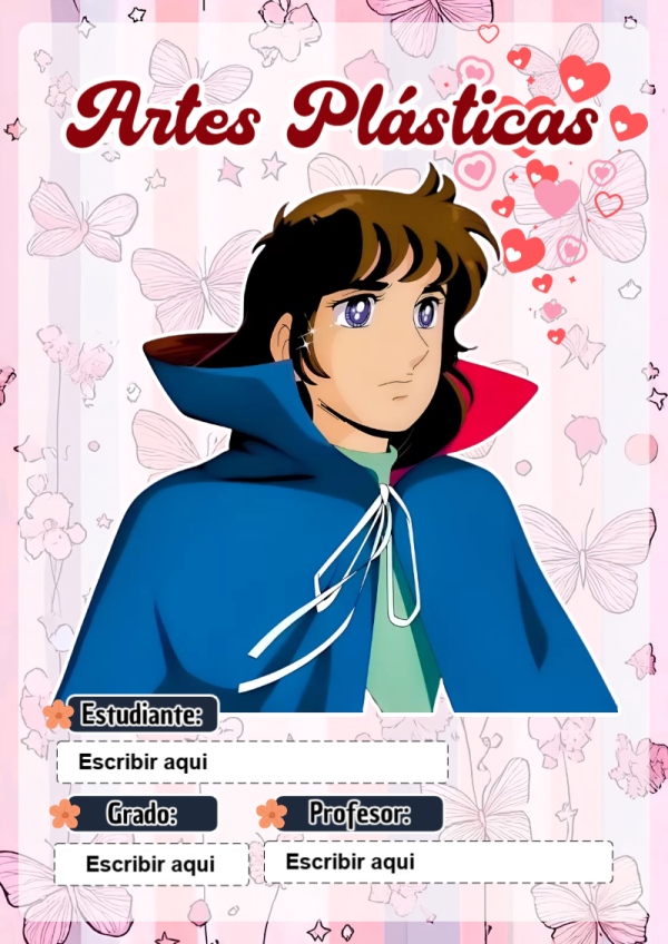 Portada de Candy de Artes Plásticas para cuaderno ideal para niños - diseño escolar moderno
