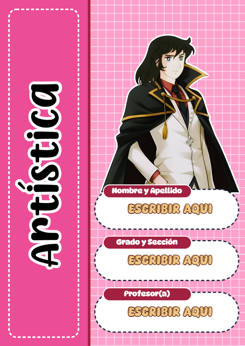 Portada de Candy de Artística Editable para Imprimir Gratis