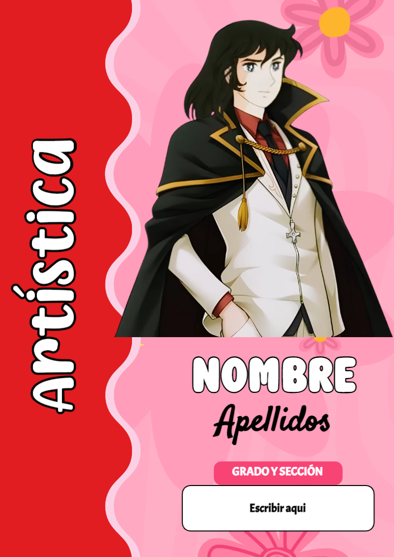 Portada de Candy de Artística Editable para Imprimir Gratis