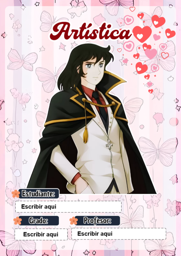 Portada de Candy de Artística para cuaderno fácil de imprimir - perfecto para organizar tus apuntes