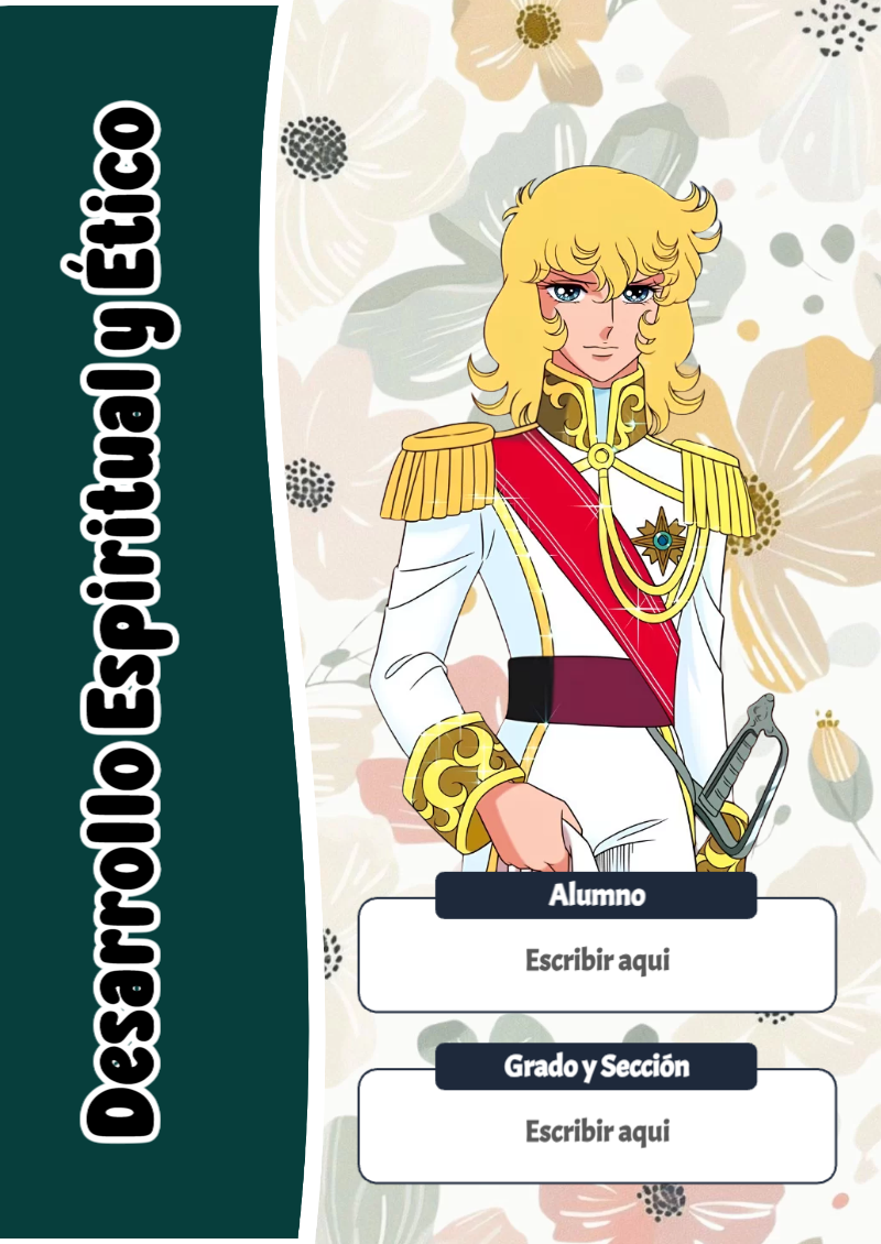 Portada de Candy de Desarrollo Espiritual y Ético Editable para Imprimir Gratis