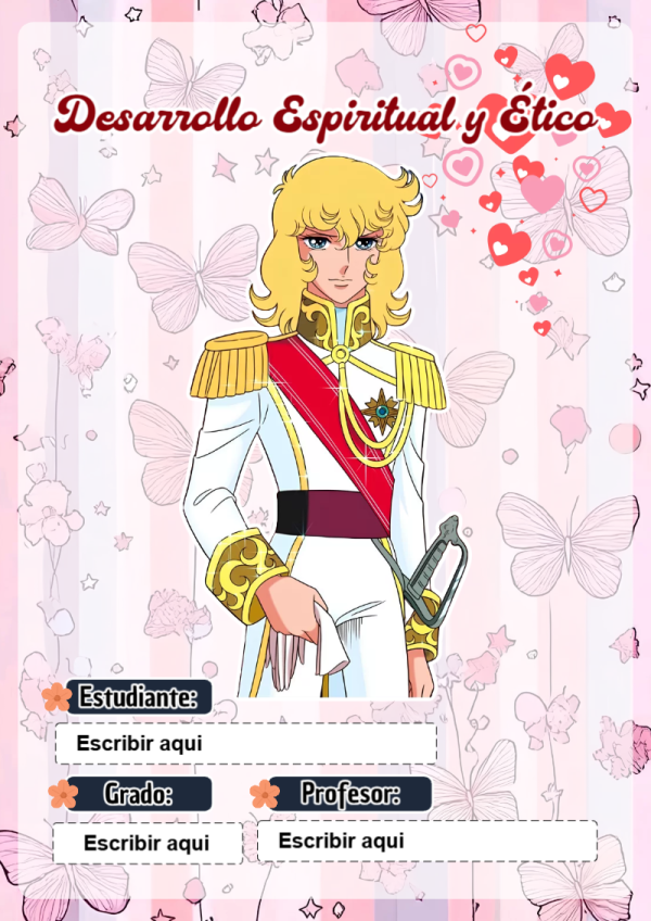 Portada de Candy de Desarrollo Espiritual y Ético para cuaderno decorativa y bonita - con colores vivos y llamativos
