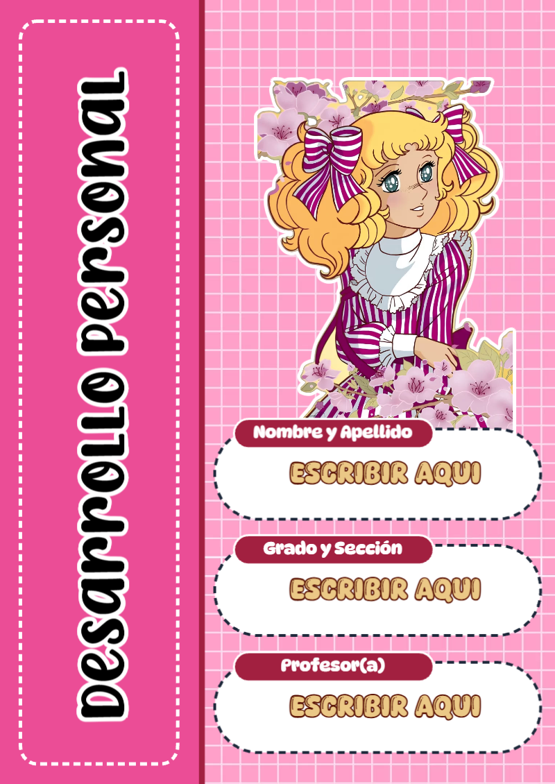 Portada de Candy de Desarrollo Personal Editable para Imprimir Gratis