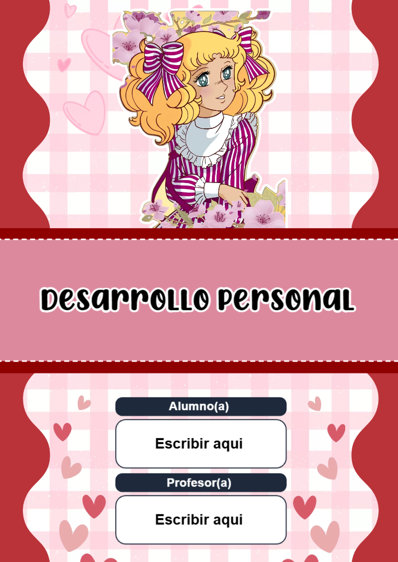 Portada de Candy de Desarrollo Personal Editable para Imprimir Gratis