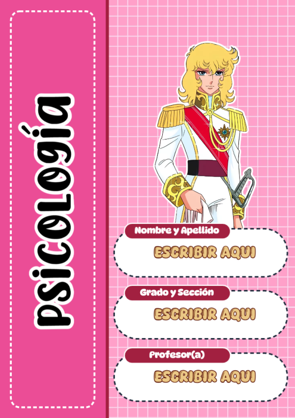 Portada de Candy de Psicología para cuaderno para estudiantes - estilo único para estudiantes