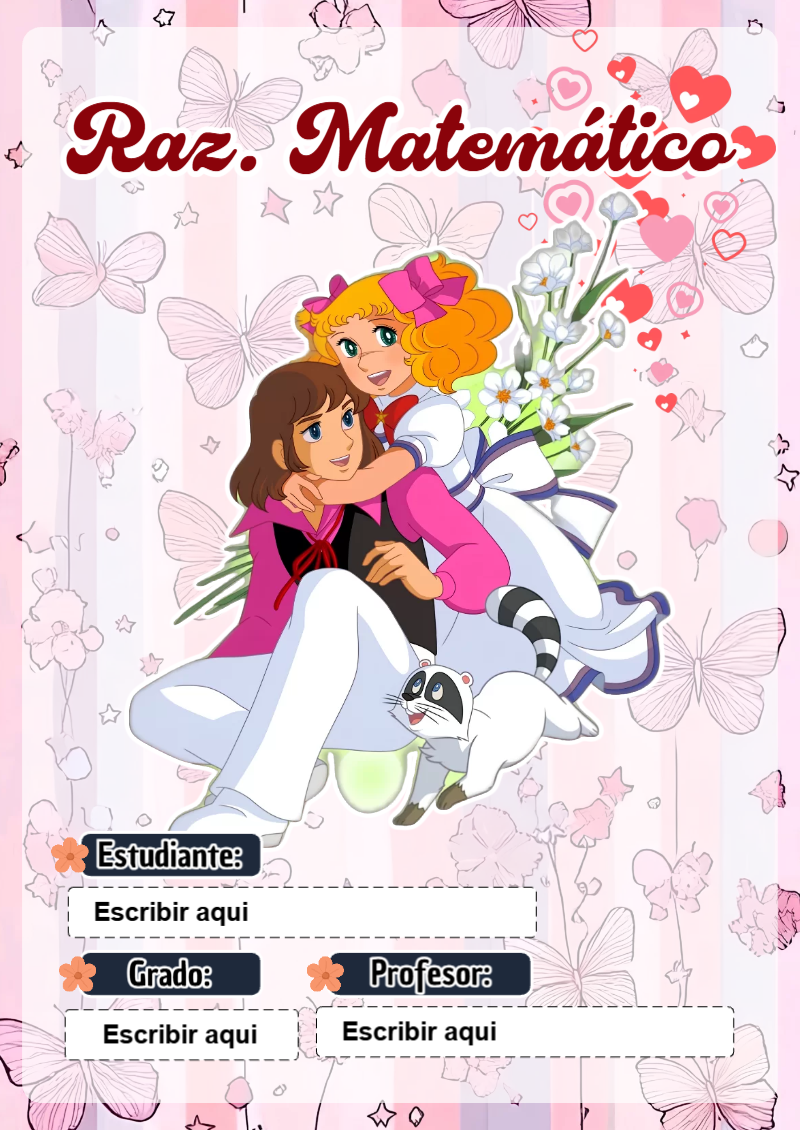 Portada de Candy de Raz. Matemático Editable para Imprimir Gratis