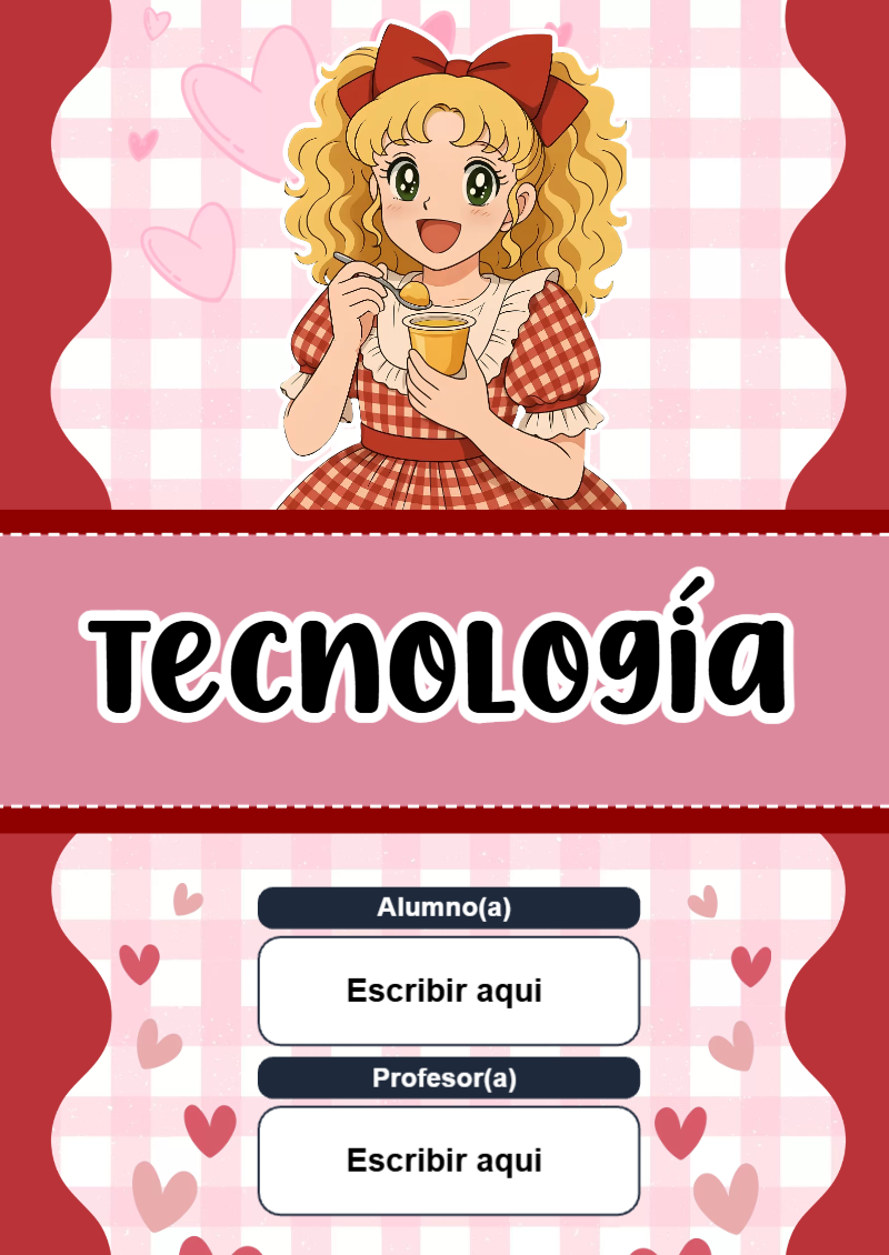 Portada de Candy de Tecnología Editable para Imprimir Gratis