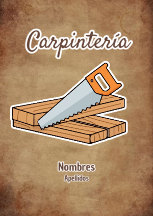 Portada de Carpintería para cuaderno con estilo creativo - creación especial de Mini Canva