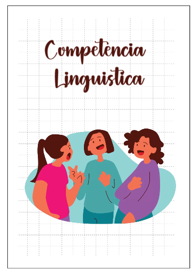 Portada de Competencia Lingüística Editable para Imprimir Gratis