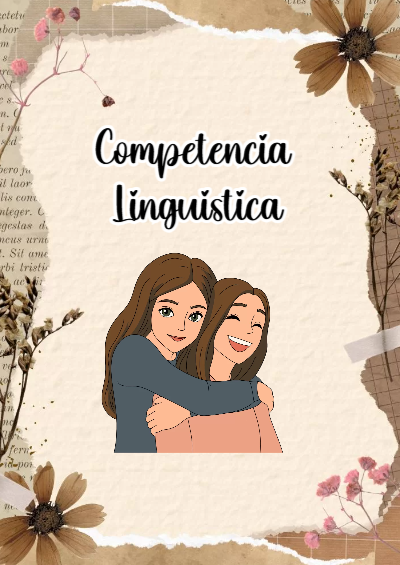 Portada de Competencia Lingüística Editable para Imprimir Gratis