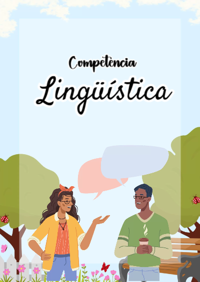 Portada de Competencia Lingüística Editable para Imprimir Gratis