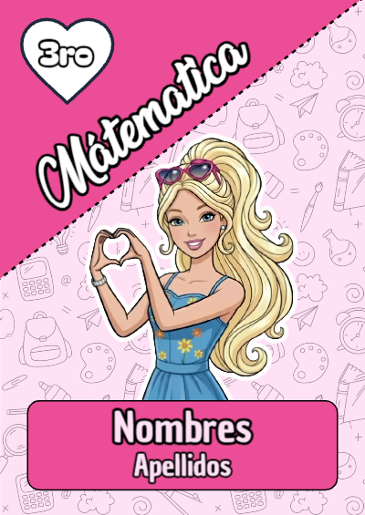 Portada de D2 para cuaderno escolar para imprimir gratis - perfecto para organizar tus apuntes